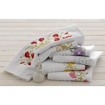 Özdilek 5 Adet 50X90 Nakışlı El Yüz Havlusu