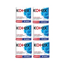 Kotex Ultra Ped Gece 6'lı X 6 Adet