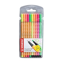 Stabilo Point 88 & Pen 68 Keçeli Kalem Seti 10 Neon Renk