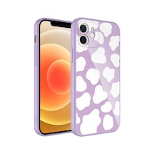 Ardemix Apple iPhone 12 Uyumlu Kamera Korumalı Desenli Sert Silikon Epoksi Kılıf-no6 NO6