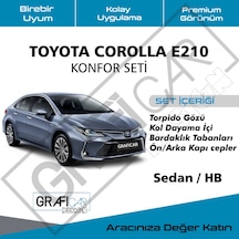 Toyota Uyumlu Corolla E210 Konfor Seti - Ses  Kumaş Kaplama Set