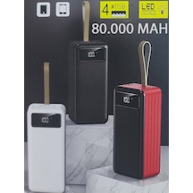 80.000 Mah Powerbank 4 Usb Micro Type-c Lightning Girişli El Fen.