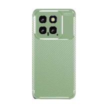 Xiaomi Mi 14t Uyumlu Kılıf Auto Focus Karbon Kapak - Su Yeşili