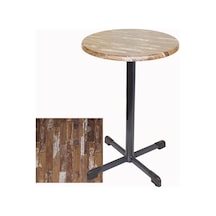 Bistro Masa Halley - Werzalit, Wermodin Ve Allzalit Tabla 60 Cm Çap - Maracaibo Çok Renkli