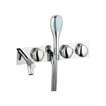 VitrA A41809 Istanbul Ank. Banyo Batarya 3 Yollu Yönlendiricili Krom