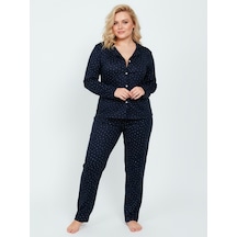 Süet Gömlek Pijama Takımı 7104 Lacivert Lacivert Süet Gömlek Pijama Takımı 7104 Lacivert Lacivert