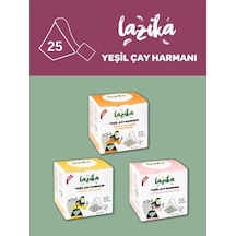 3'lü Set Yeşil Harman Portakal-melisa-oolong 3 37,5 G -25'li Pla Piramit Poşet, Doğal İçerikli