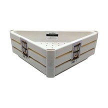 Üçgen - Beyaz Pratik Raf Ünitesi Plastik 4881 Çok Renkli