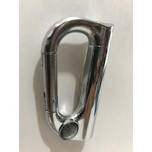 Metal Karabina Carabiner Kamp Anahtarlığı Pusula Çakmak
