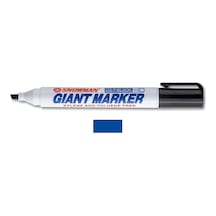 Snowman Cg-12t M Kesik Uçlu Permanent Markör, Mavi Diğer