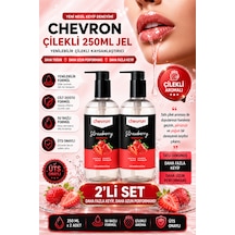 Çilekli Su Bazlı Ekstra 2 Adet 250 Ml Yenilebilir Çilek Aromalı Kayganlaştırıcı Jel