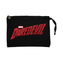 Daredevil Logo Siyah Clutch Astarlı Cüzdan / El Çantası
