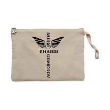 Nurm Khabib Krem Clutch Astarlı Cüzdan / El Çantası Krem