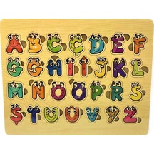 Ahşap Türkçe Harfler Puzzle-29 Harfli Bultak Puzzle Türkçe Alfabe