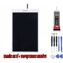 Samsung Uyumlu T320 Lcd Ekran Beyaz Montaj Kiti