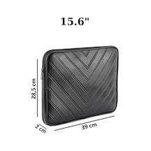 Ns Apple Uyumlu MacBook Air/pro 13-13.6 İnç Darbeye Karşı Korumalı Laptop Çantası - Suya Dayanıklı Tasarım Siyah
