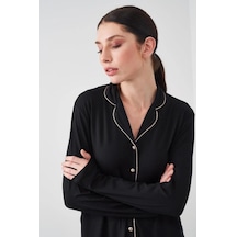 Pjs 24529 Kadın Düğmeli Pijama Takım 001