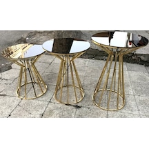 Brc Cadde Zigon Model Metal Çelik Gold Renk Kaplam Siyah Mermer T (378106715)