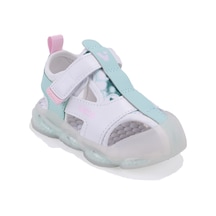 Vicco Live 332b525y217 Beyaz Ortopedik Günlük Işıklı Kız Çocuk Spor Sandalet Pudra