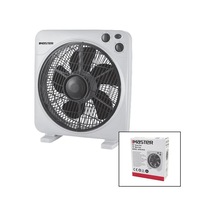Master Mtr-f610 10 İnç Kutu Fan Vantilatör - 38w 3 Kademe 6 Plastik Kanat 60 Dakika Zaman Ayarlı