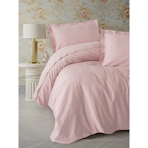 Cotton Box Elegant Saten Çift Kişilik Nevresim Takımı Pudra Pudra