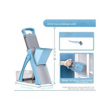 Pazly Çok Fonksiyonlu Mutfak Kesme Ve Rende Aleti, Mavi Renk, Pratik Kullanım Mavi