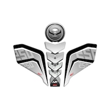 GP Kompozit CF Moto 250 NK 2018-2022 Uyumlu Tank Pad Seti Gri