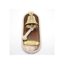2 Adet Pirinç Duvar Çanı Duvara Asılabilen Dekoratif Çan, Wall Bell Ve Hanging Brass Bell 50 X 17 Cm Model 4806