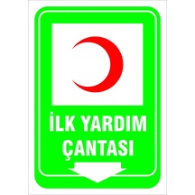 Ilk Yardım Noktası Sağ Yön Levhası Levha 70x100 Cm Galvaniz Saç 0,4 Mm