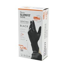 Reflex Slimfit Glove Kod-031 L-xl Siyah Pudrasız Muayene Eldiven 100lü Bx40