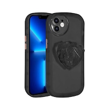 Apple Uyumlu iPhone 11 Kamera Korumalı Pop Soketli Renkli Klfs Ofro Kılıf-siyah Siyah