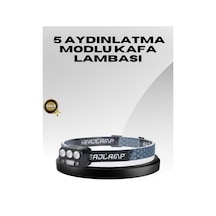 Northcity Usb Şarjlı Led Kafa Lambası 300 Lümen Güç Göstergeli Spor, Kamp Ve Gece Kullanım İçin Pratik Çözüm Siyah