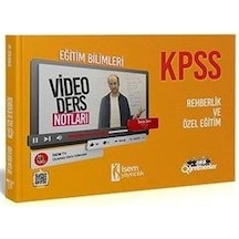Kpss Eğitim Bil. Rehberlik Ve Özel Eğt. Video Ders Notları - 2021