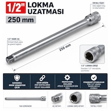 Goodking 1/2 Lokma Uzatma Ara Kolu 250mm