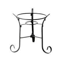 25,4 Cm Uzunluğunda İç Mekan/dış Mekan Cam Gazing Küre Metal Stand, Siyah