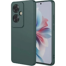 Newface Oppo Reno 11f Kılıf First Silikon - Koyu Yeşil Çok Renkli