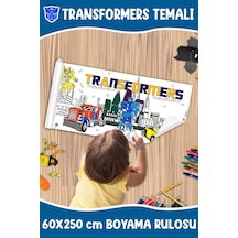 Melolisa Transformers Temalı Dev Boyama Rulosu 60x250 Cm