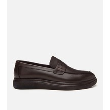 Hotiç Erkek Deri Kahverengi Hafif Tabanlı Klasik Loafer