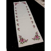 Kanaviçe Runner Dijital Baskılı 40x140cm Diğer