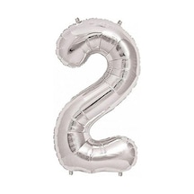 Ikm Rakam Balon Gümüş-2 1 Adet
