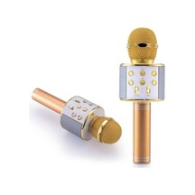 Tek Karaoke Mikrofon Dahili Hoparlörlü Sd-usb-aux Girişli Bluetooth Hoparlör Najmaddin