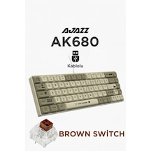 Ak680 Kablolu %65 Boy Mekanik Oyuncu Klavyesi-rainbow Aydınlatma Hot-swap
