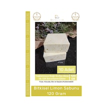 Lüks %100 Doğal Güzel Kokulu El Yüz Saç Vücut Cilt Orijinal Bitkisel Limon Sabunu 120g - 10 Adet