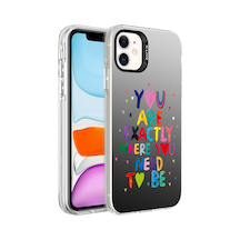 More Tr Apple Uyumlu iPhone 11 Uyumlu Desenli Mtr Silver Sert Kılıf-you