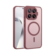 Xiaomi 17t Pro Kılıf Magsafe Kamera Korumalı Mat Parmak İzi Tutmayan Pazarplus Koyu Mor