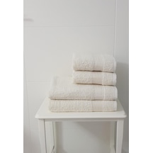 %100 Pamuk Havlu 2 Li Set 1 Adet 70x140 Banyo Havlusu + 1 Adet 50x90 El Yüz Havlusu - %100 Pamuk Havlu 4 Lü Set 2 Adet 70x140 Banyo Havlusu + 2 Adet 50x90 El Yüz Havlusu / Krem Krem