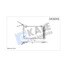 Kale 343045 Klima Radyatörü Kondanser - Mercedes E-class 1999-2002 E 270 T Cdi Dizel Klimalı Modeller A2108300470 - 2108300470