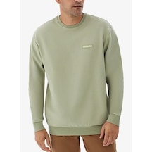 Columbia Cs0382 Csc M Gem Columbia Label Crewneck Erkek Sweatshirt Yeşil