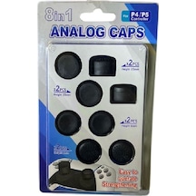 Ps4-ps5 Uyumlu 8in1 Analog Koruyucu Ve Yükseltici Pad Siyah