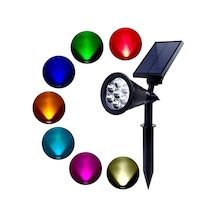 Greentech Güneş Enerjili Renk Değiştiren 7 Ledli Bahçe Aydınlatma / GT-SL04